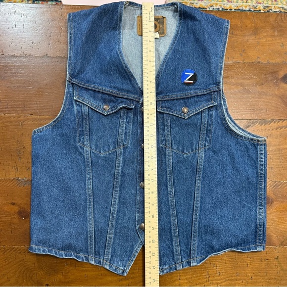 Vintage International Denim Vest size M preowned - Picture 6 of 7